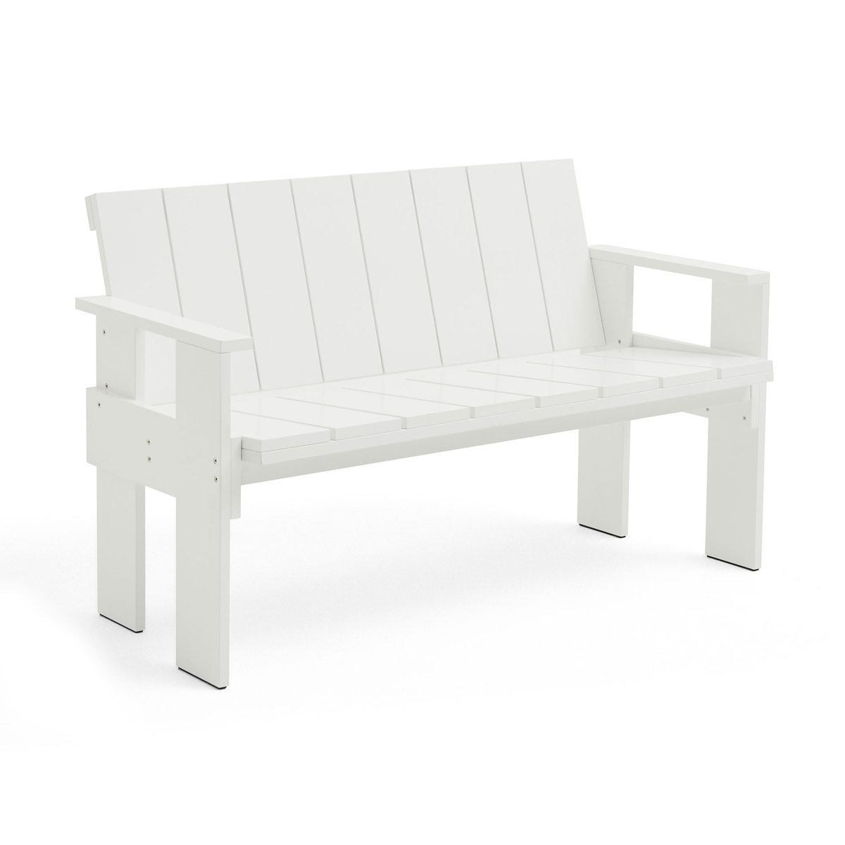 HAY Crate Dining Bench bänk lackad furu White | Skandinavisk Design | Trädgårdsbänkar | Vit