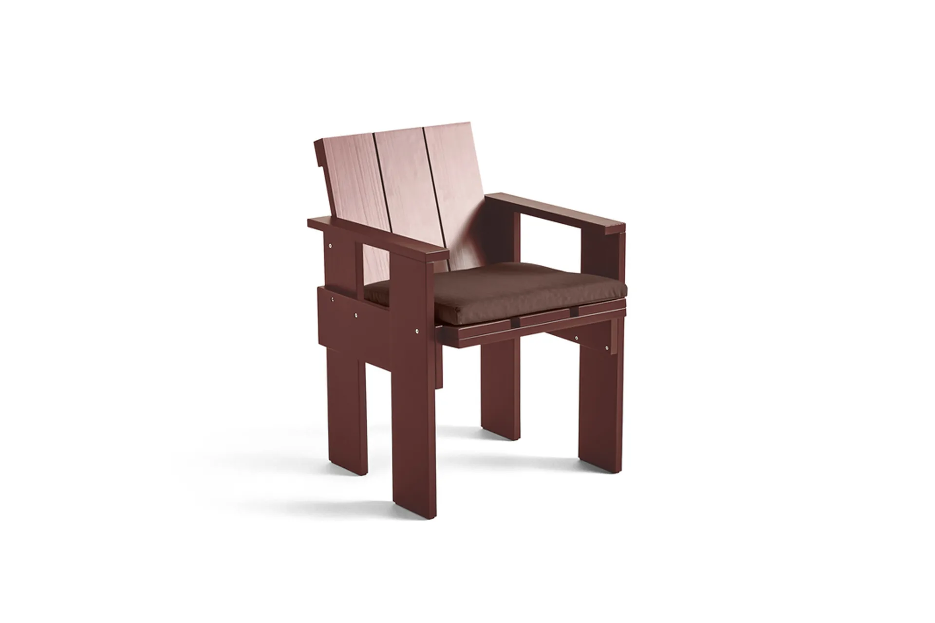 Crate Dining Chair karmstol, Iron red HAY