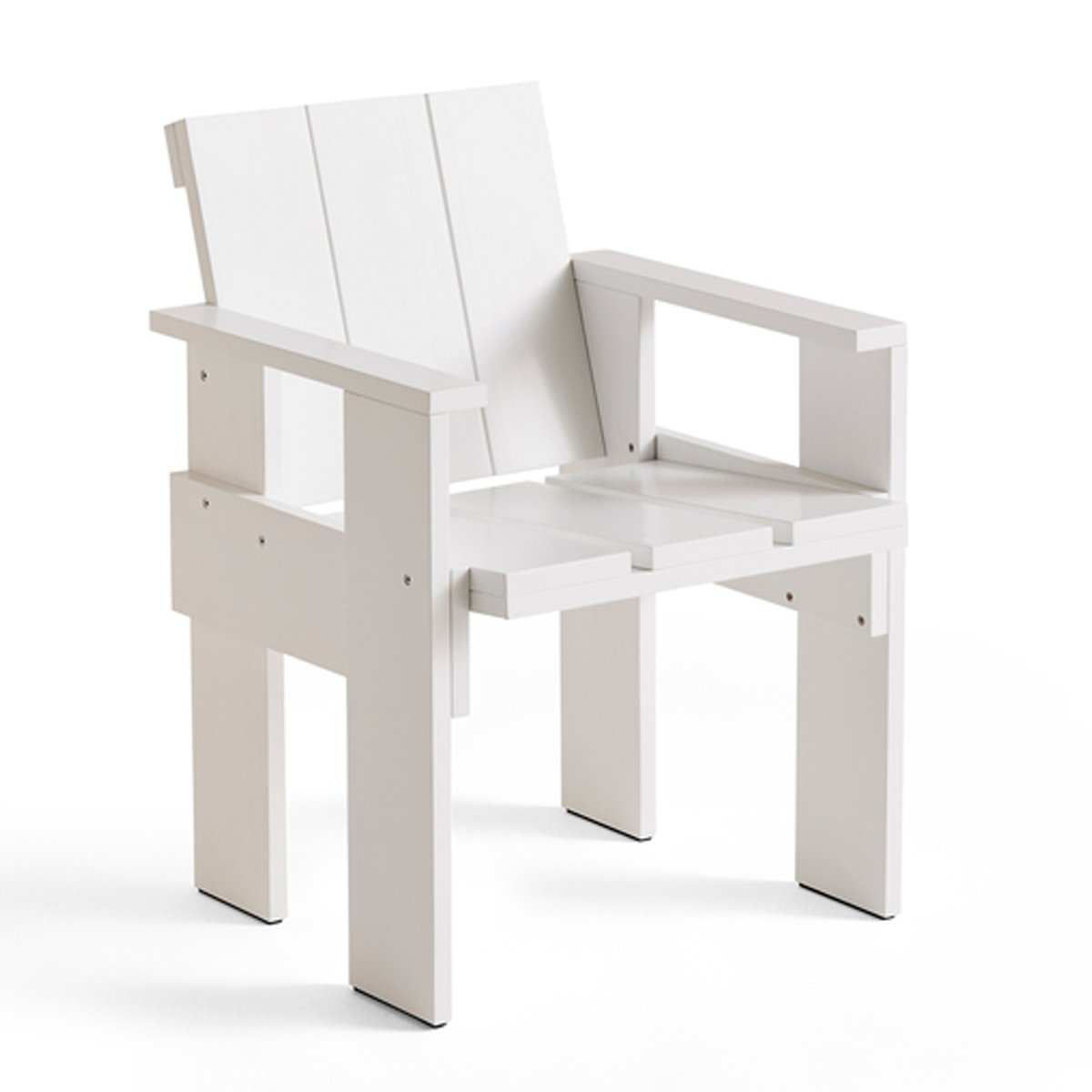 HAY Crate Dining Chair karmstol lackad furu White | Skandinavisk Design | Trädgårdsstolar | Vit