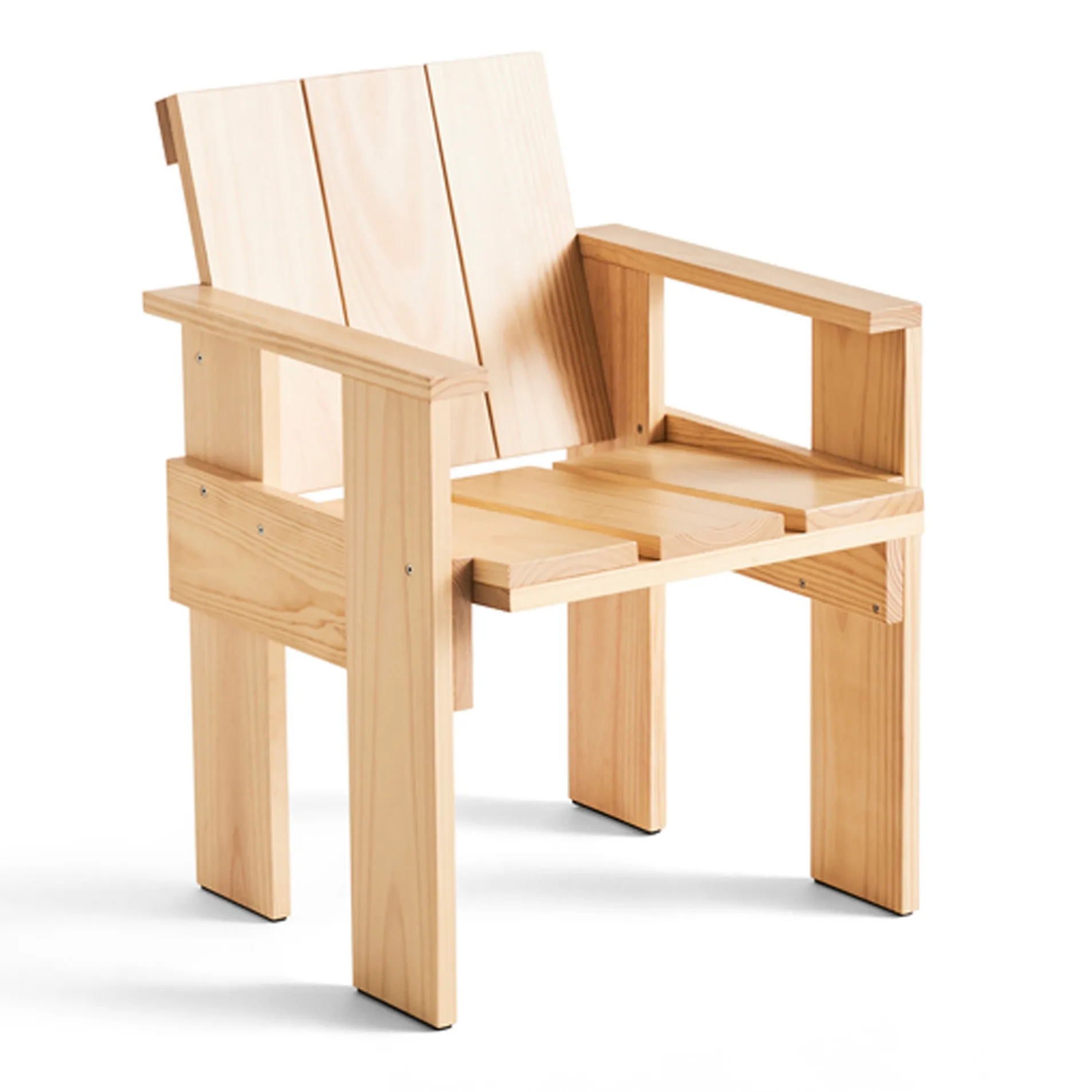 Crate Dining Chair karmstol, Water-based lacquered pinewood HAY