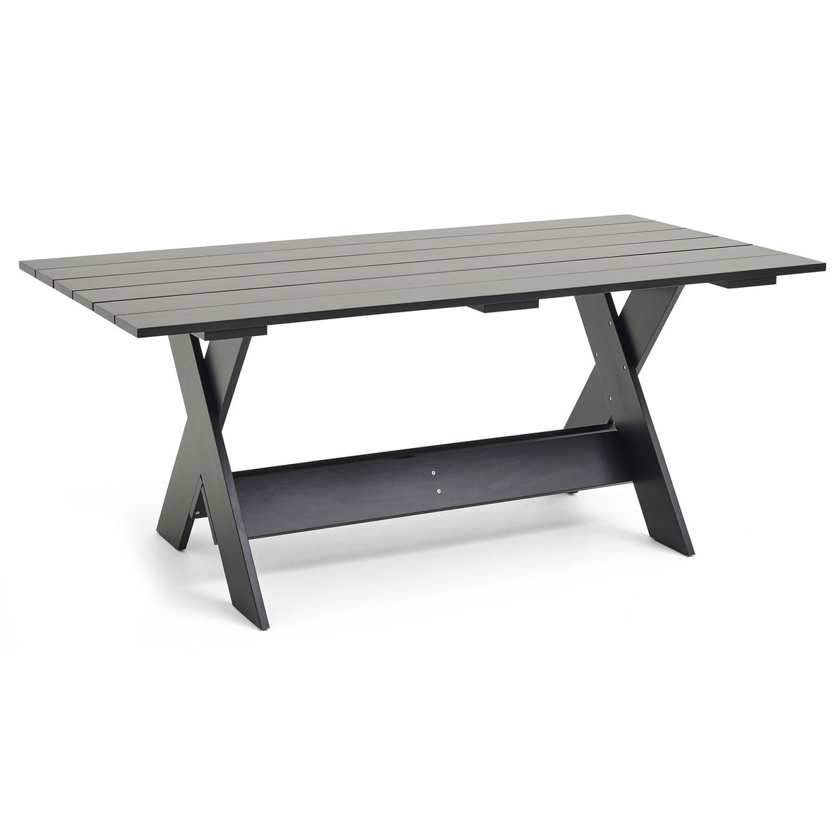 HAY Crate Dining Table bord 180x89,5 cm lackad furu Black