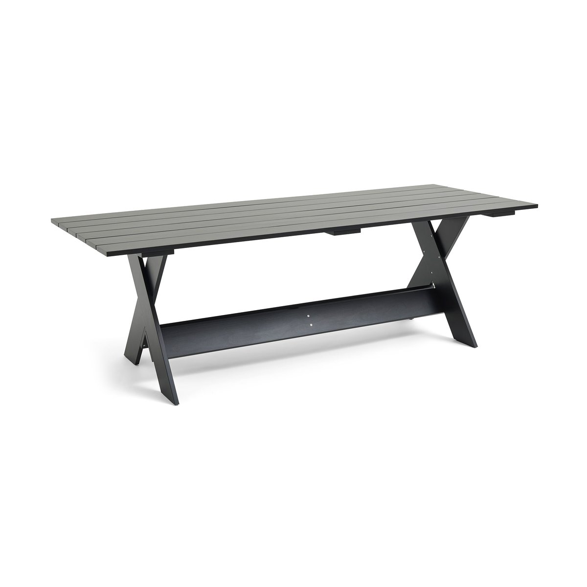 HAY Crate Dining Table bord 230x89,5 cm lackad furu Black