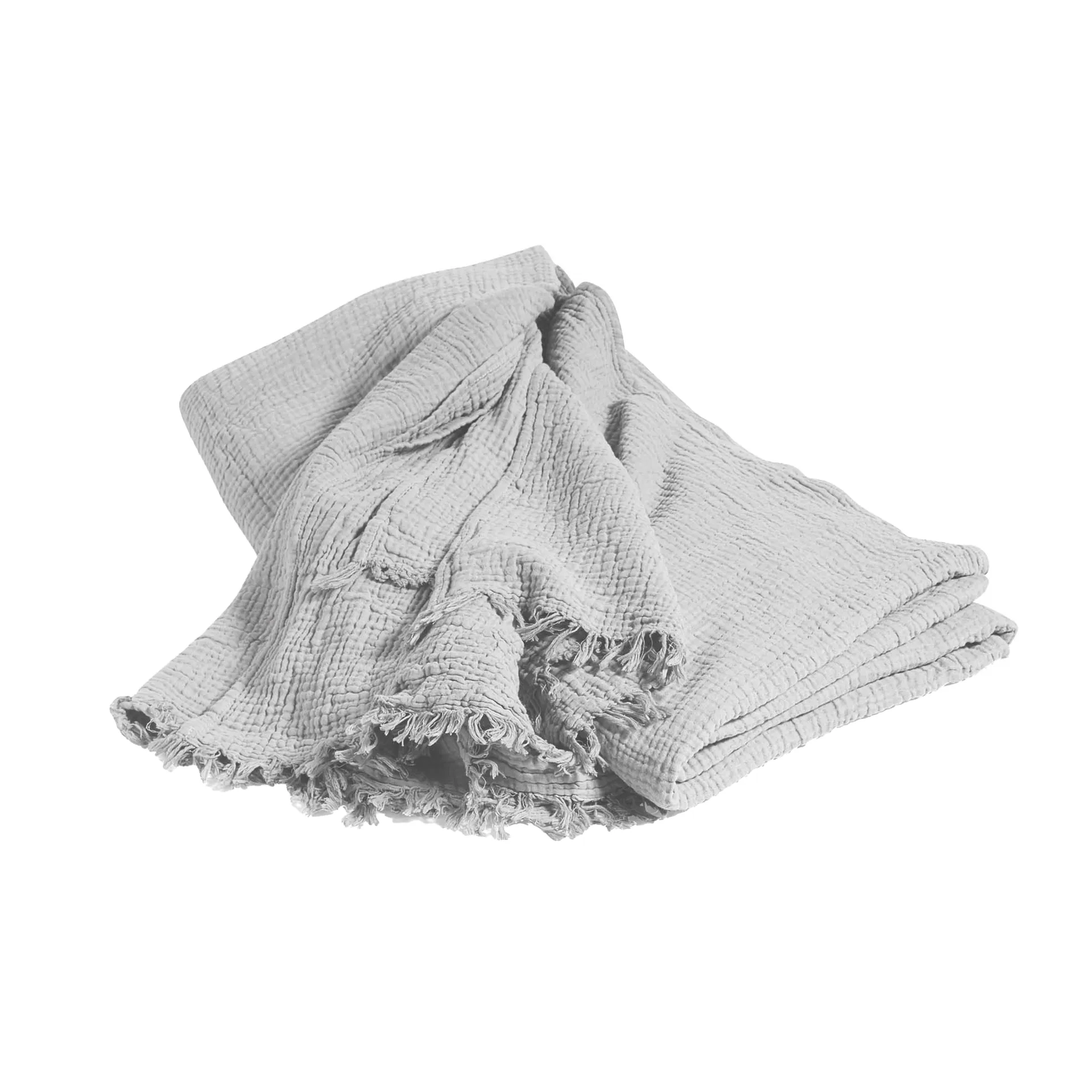 Crinkle överkast 260x260 cm, Cool grey HAY