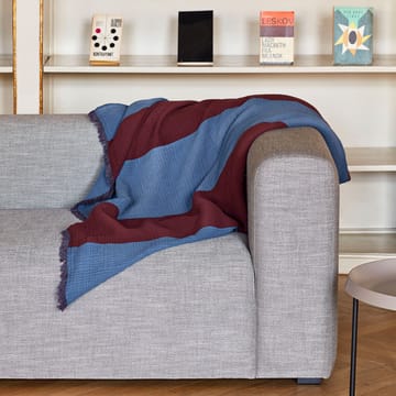 Crinkle Stripe pläd - burgundy - HAY