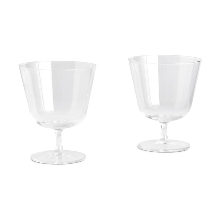 Curve Stem dricksglas 2-pack - Clear - HAY