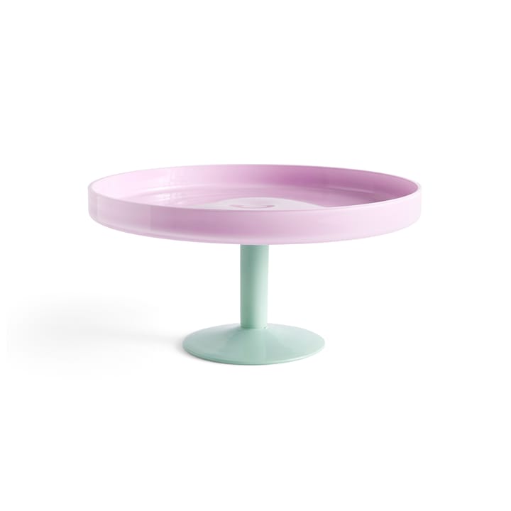 Display tårtfat på fot Ø26,5 cm, Rosa-mint HAY
