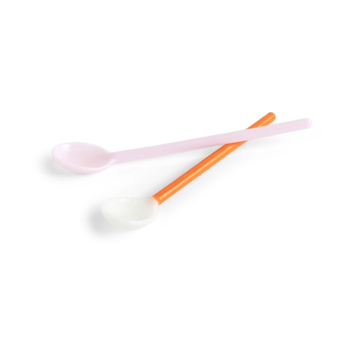 Duo glassked 2-pack - Light pink-bright orange - HAY
