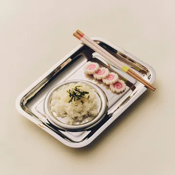 Essential Steel serveringsfat - Rostfritt stål, rektangulär, small - HAY