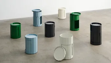 Facet Cabinet 100 sidobord - Eggshell - HAY