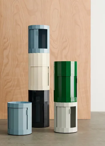 Facet Cabinet 101 sidobord - Misty grey - HAY