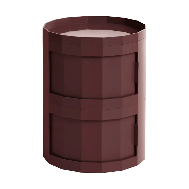 Facet Cabinet 20 sidobord - Burgundy - HAY