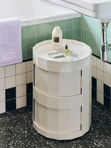 Facet Cabinet 20 sidobord - Eggshell - HAY