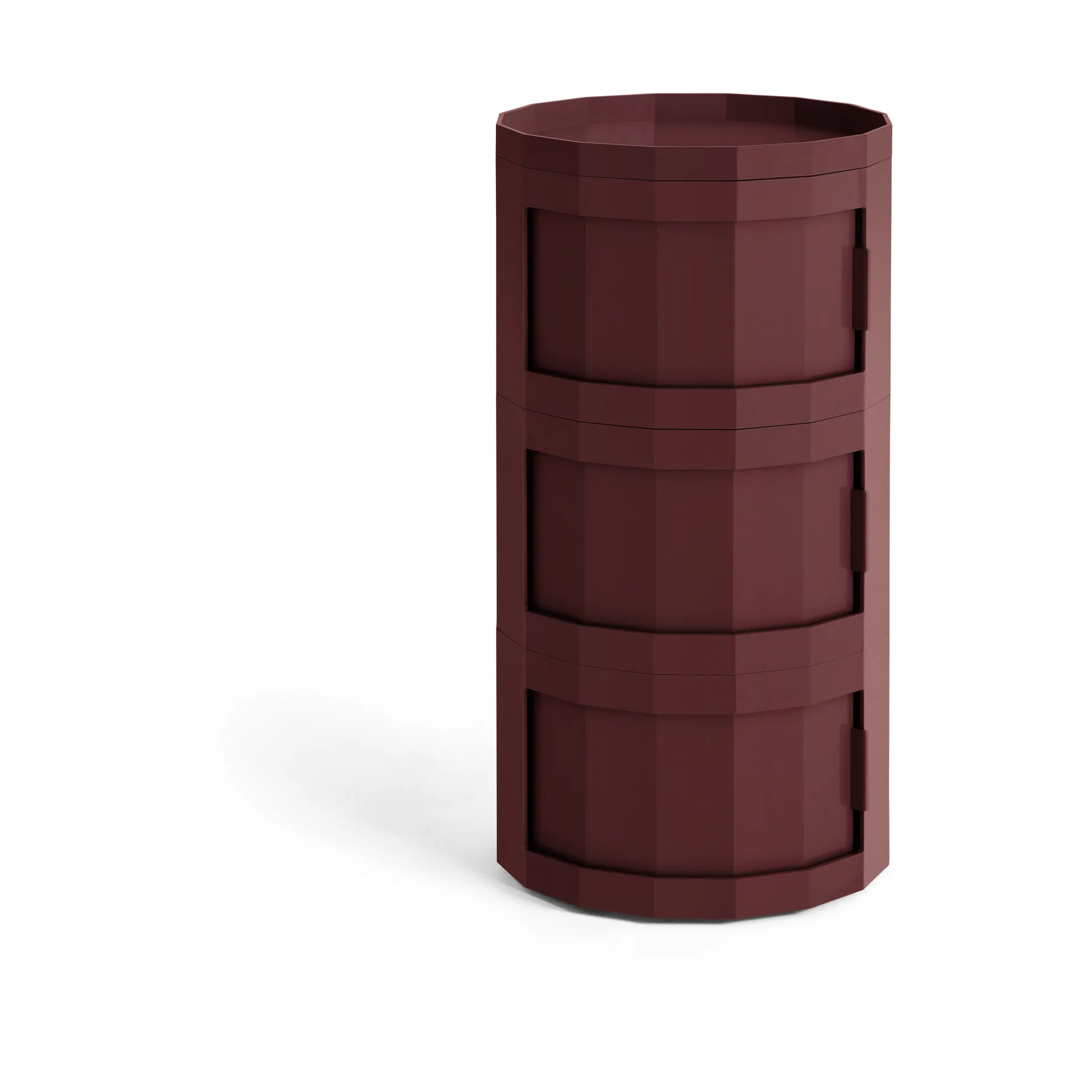 Facet Cabinet 30 sidobord, Burgundy HAY