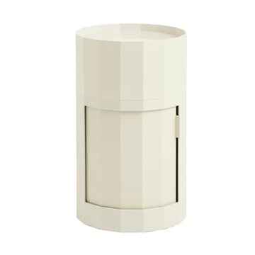 Facet Cabinet high sidobord 66 cm - Eggshell - HAY