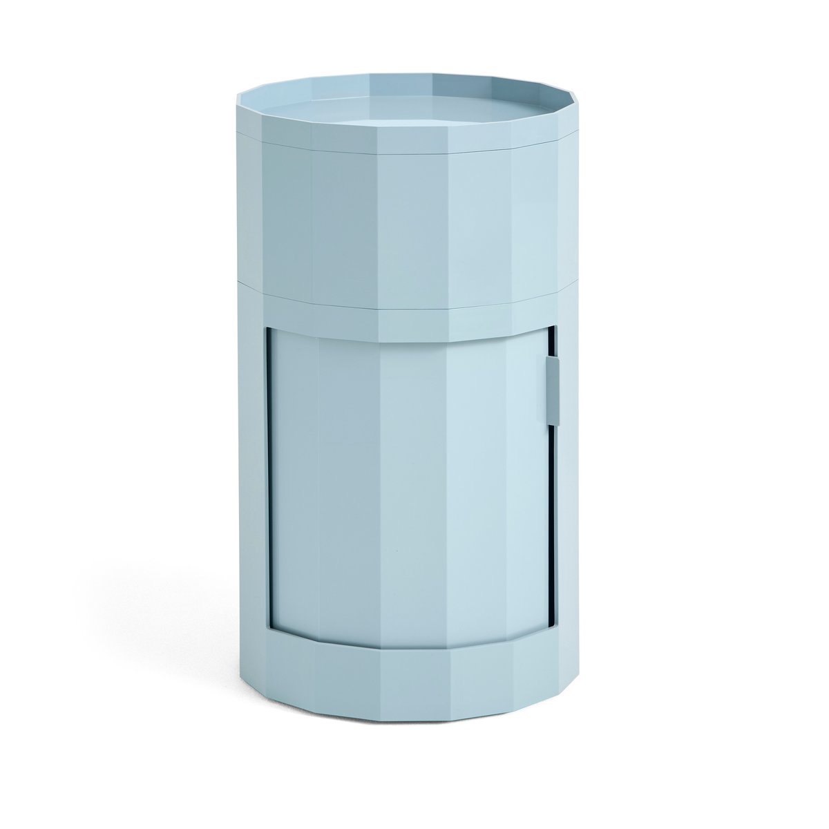 HAY Facet Cabinet high sidobord 66 cm Misty blue | Skandinavisk Design | Skåp & Vitrinskåp | Blå
