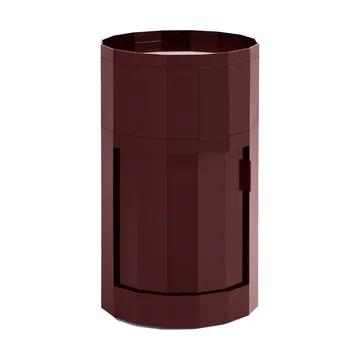 Facet Cabinet high sidobord med fötter-hjul 66 cm - Burgundy - HAY
