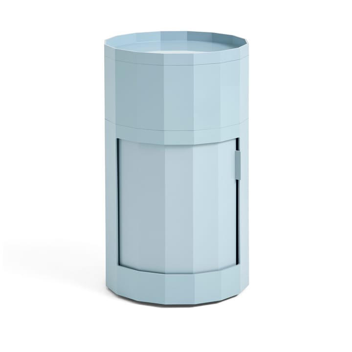 Facet Cabinet high sidobord med fötter-hjul 66 cm, Misty blue HAY