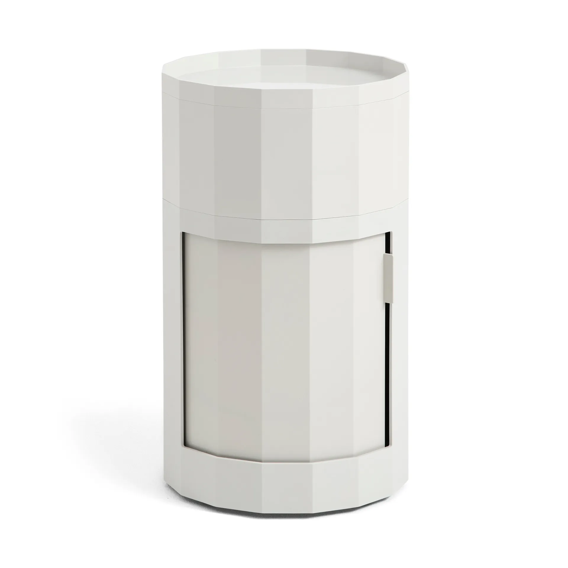 Facet Cabinet high sidobord med fötter-hjul 66 cm, Misty grey HAY