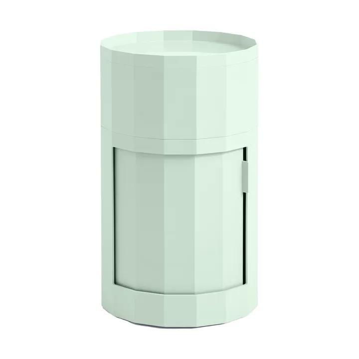 Facet Cabinet high sidobord med fötter-hjul 66 cm - Soft mint - HAY