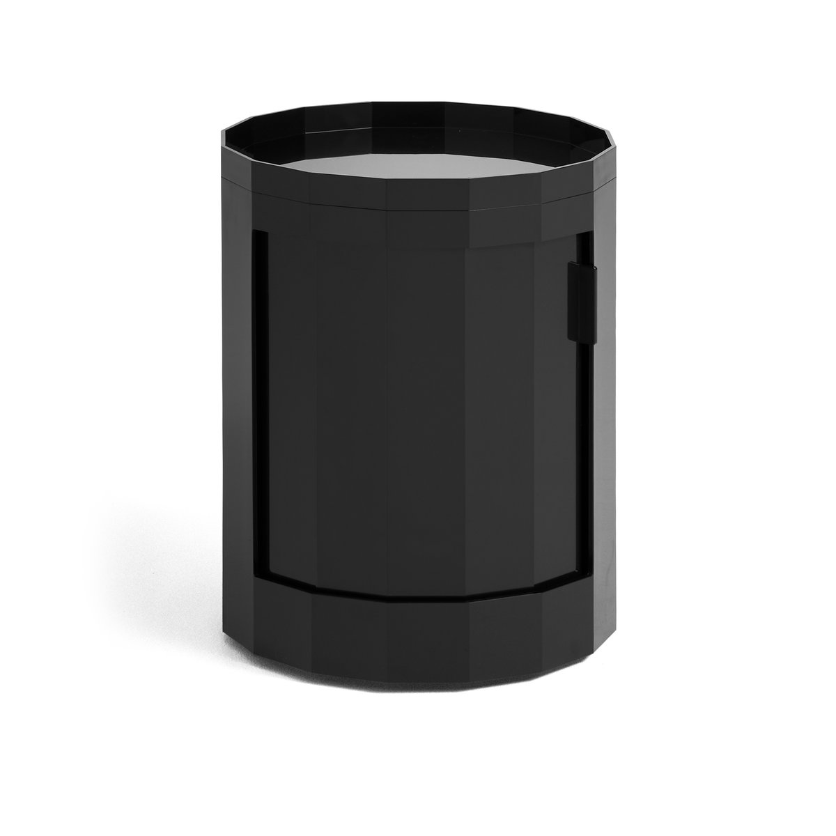 HAY Facet Cabinet low sidobord med fötter-hjul 49 cm Anthracite