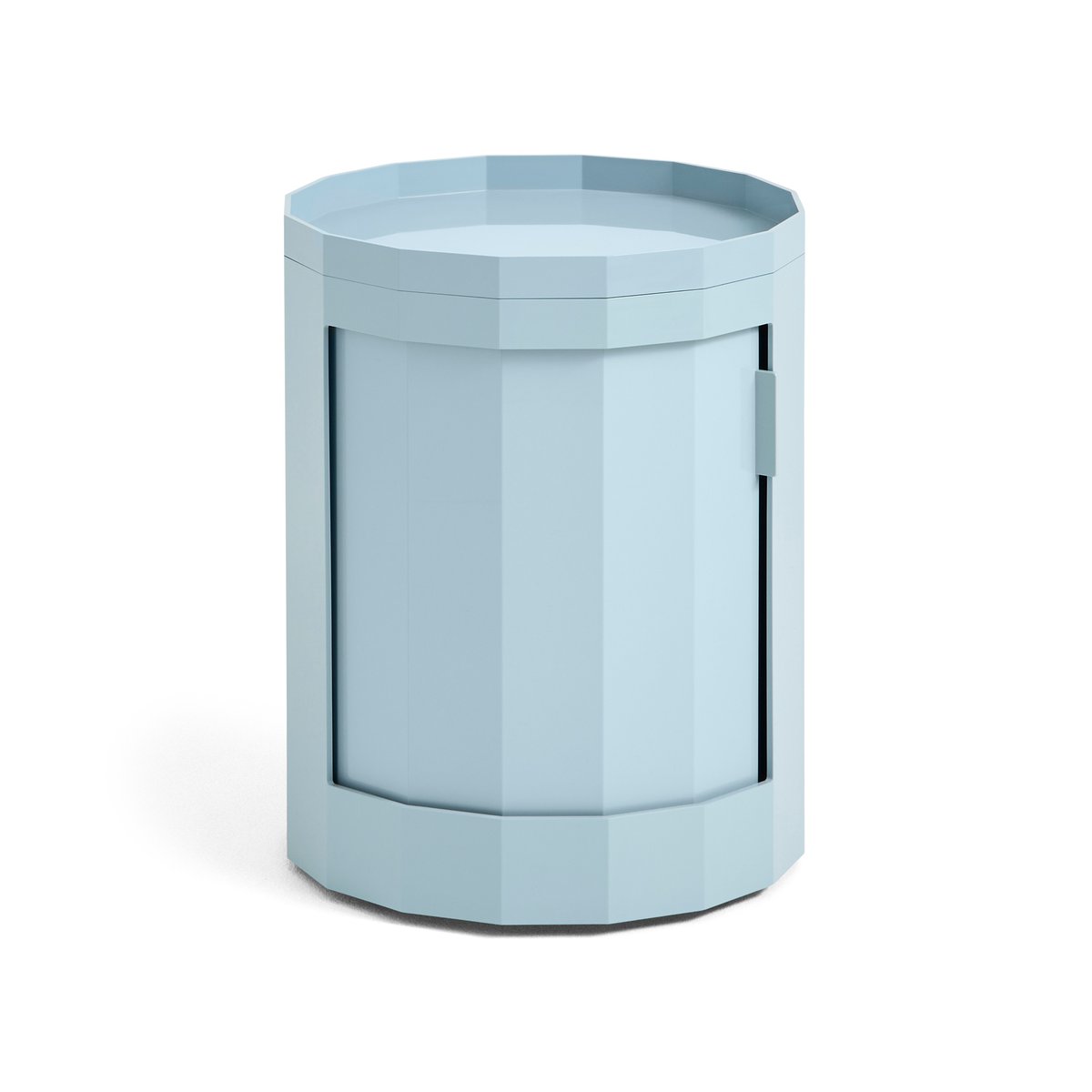 HAY Facet Cabinet low sidobord med fötter-hjul 49 cm Misty blue