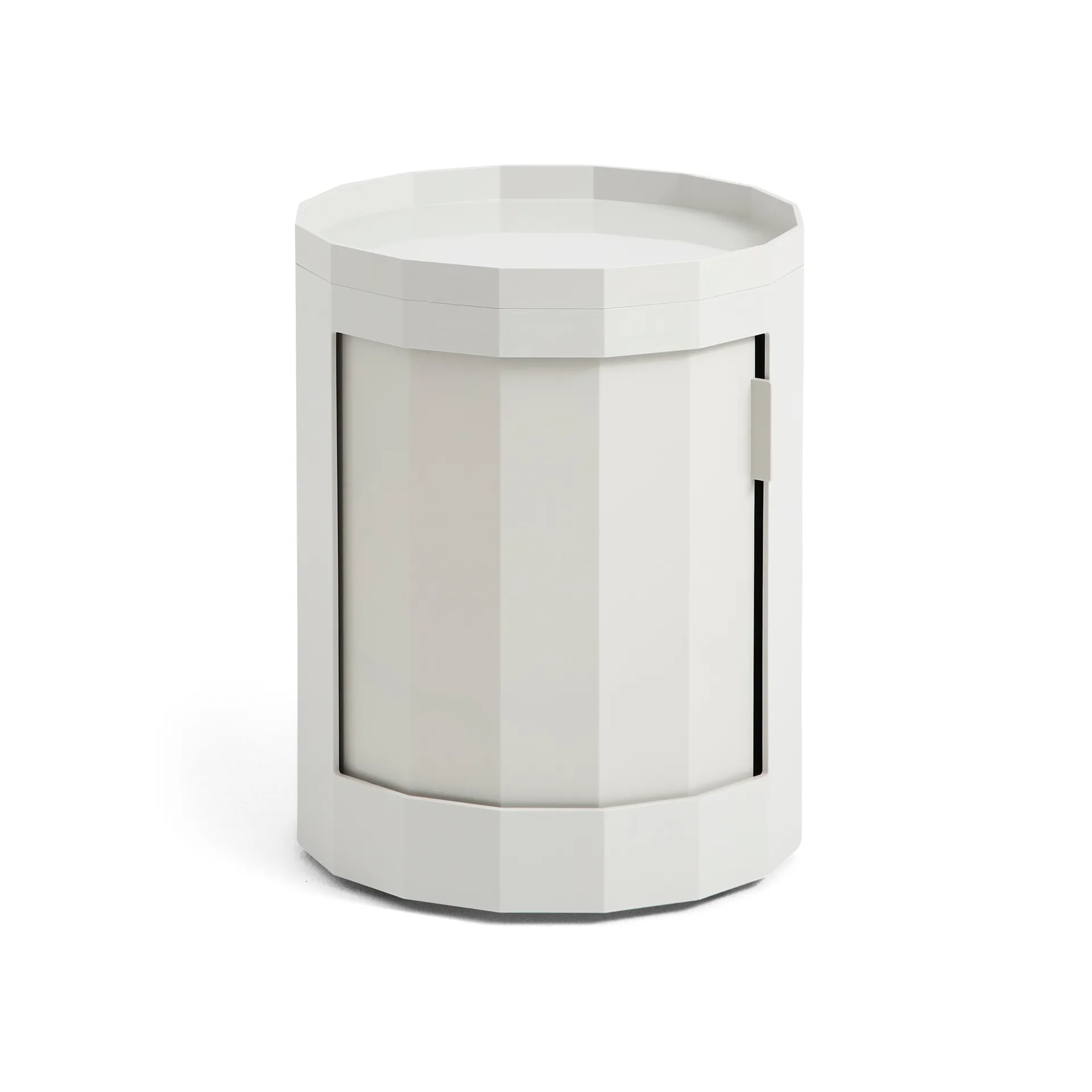 Facet Cabinet low sidobord med fötter-hjul 49 cm, Misty grey HAY