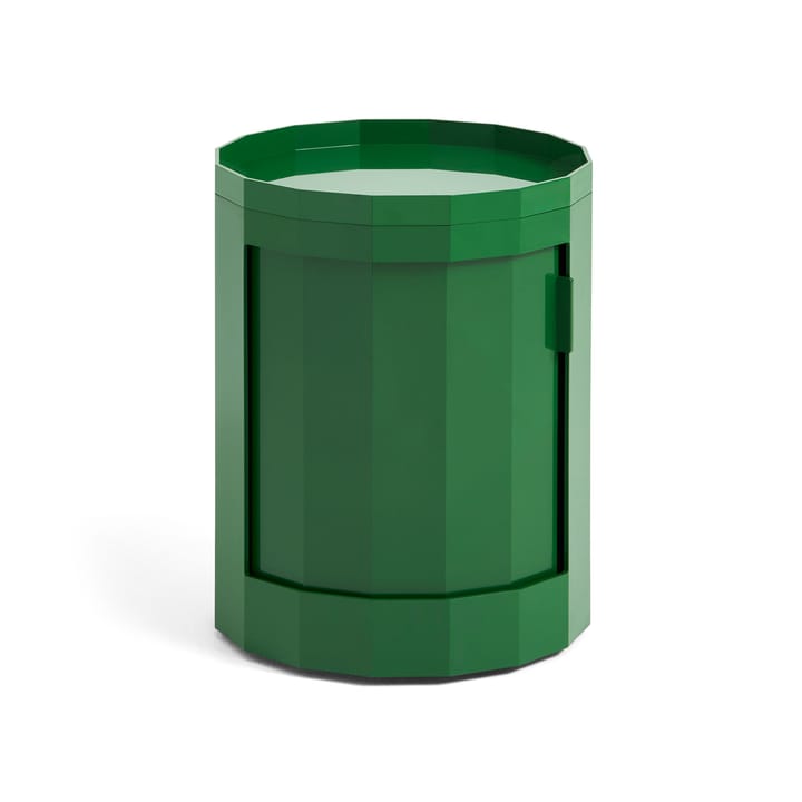 Facet Cabinet low sidobord med fötter-hjul 49 cm, Spinach green HAY