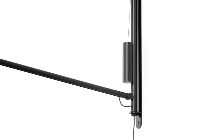 Fifty-Fifty vägglampa, Soft black HAY