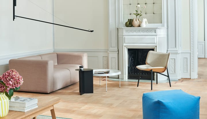 Fifty-Fifty vägglampa, Soft black HAY