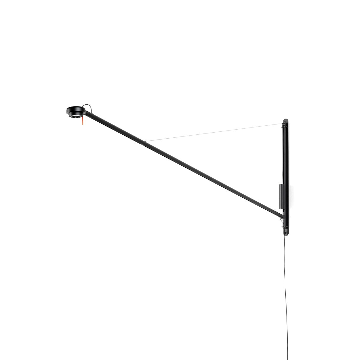 HAY Fifty-Fifty wall vägglampa Soft black | Skandinavisk Design | Vägglampor | Svart
