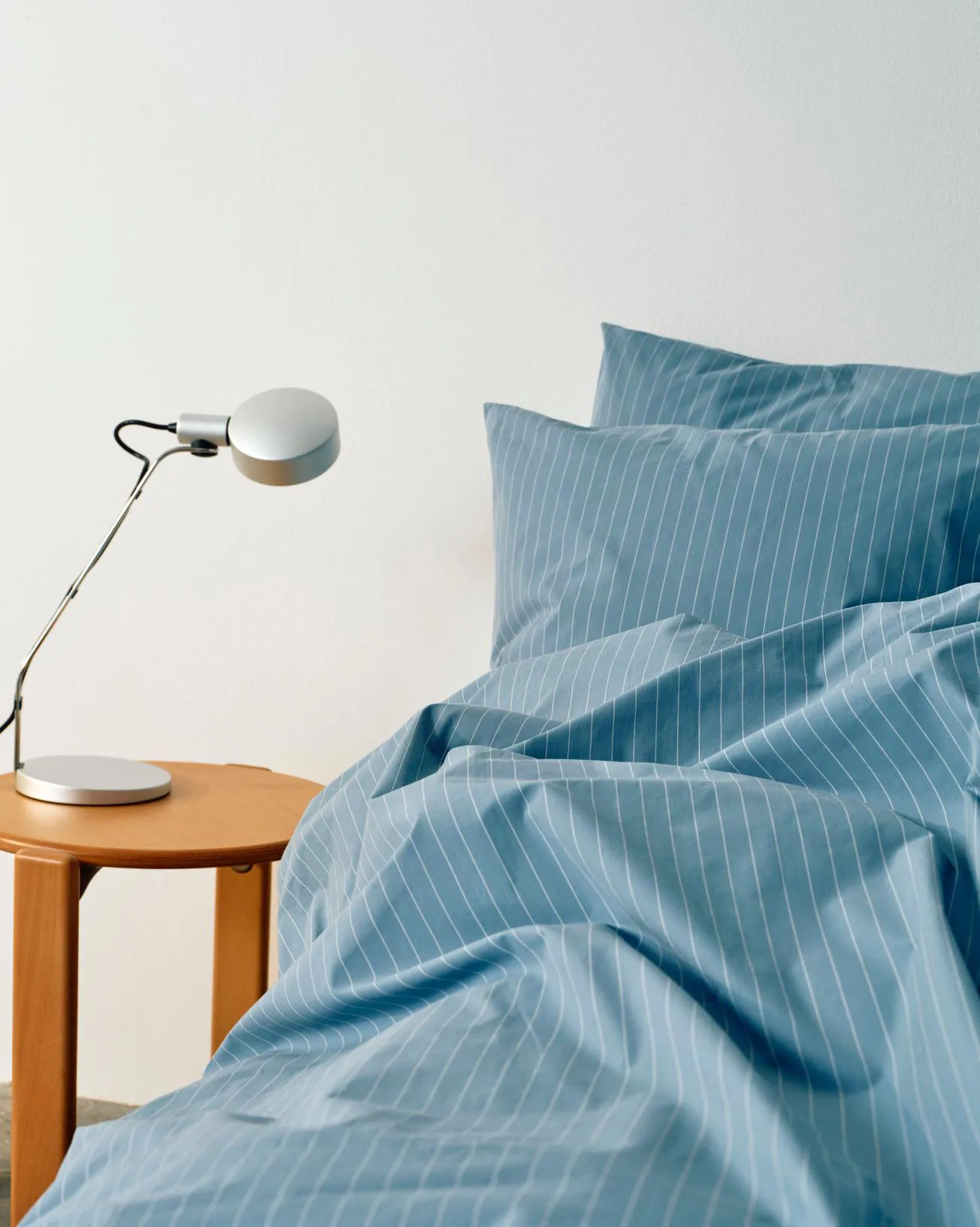 Fineline påslakan 150x210 cm, Blue HAY