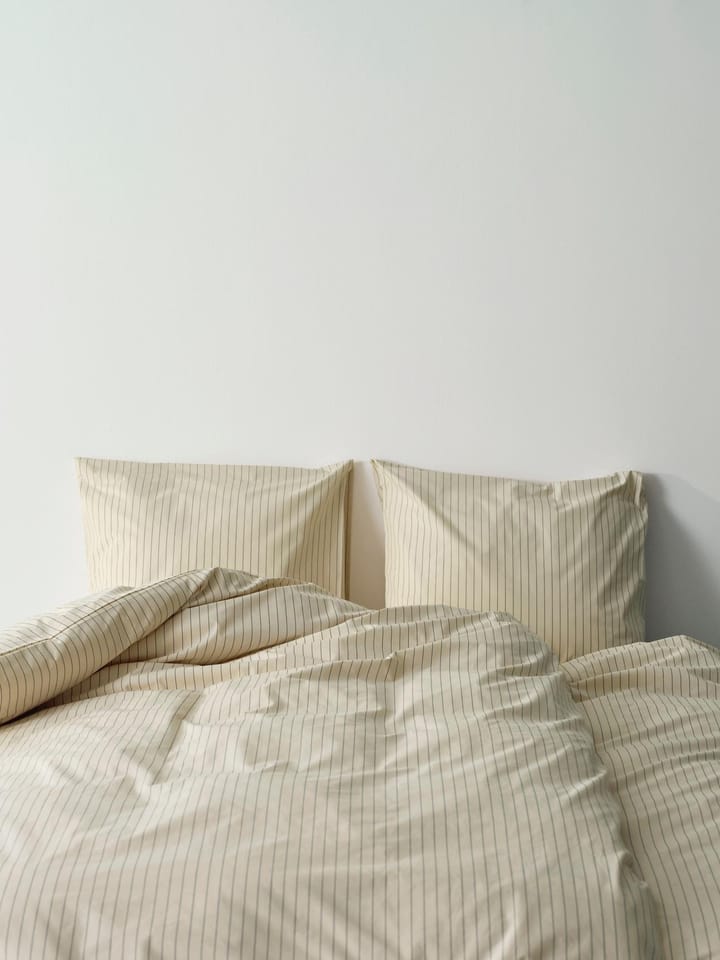 Fineline påslakan 150x210 cm, Ivory HAY