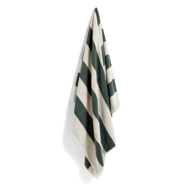 Frotté Stripe badlakan 100x150 cm - Dark green - HAY