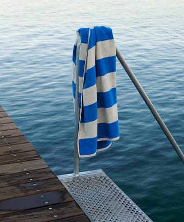 Frotté Stripe handduk 50x100 cm - Blue - HAY