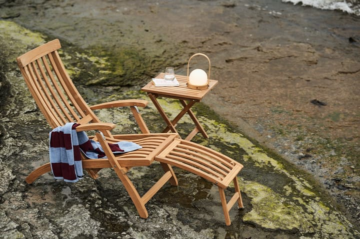 Frotté Stripe handduk 50x100 cm - Bordeaux-Sky blue - HAY