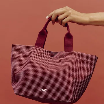 Grid Everyday Bag väska - Burgundy, mini - HAY