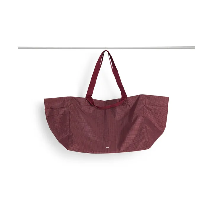 Grid Weekend Bag väska - Burgundy, large - HAY