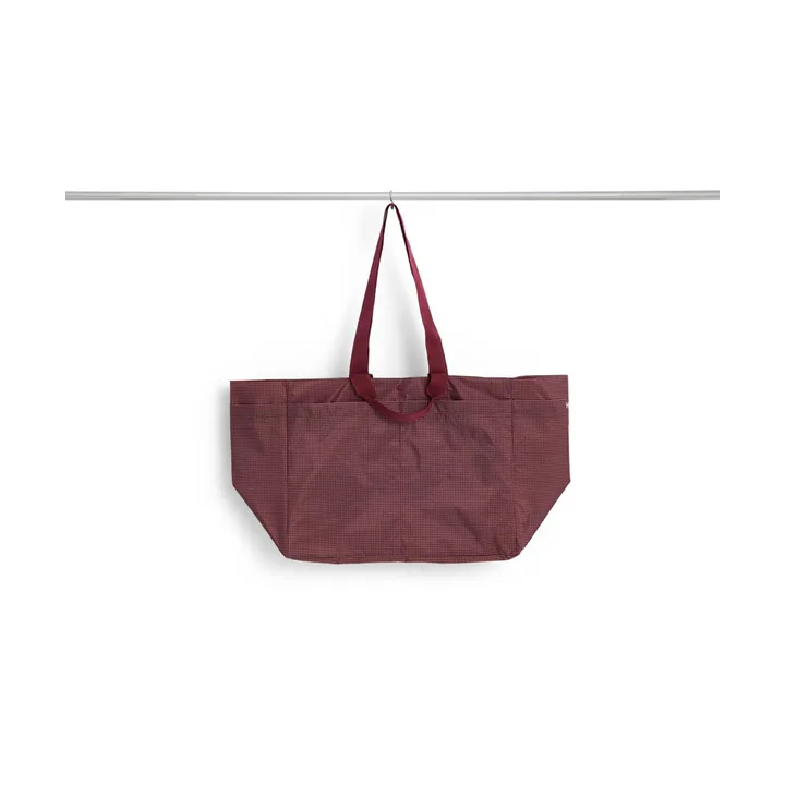 Grid Weekend Bag väska - Burgundy, medium - HAY