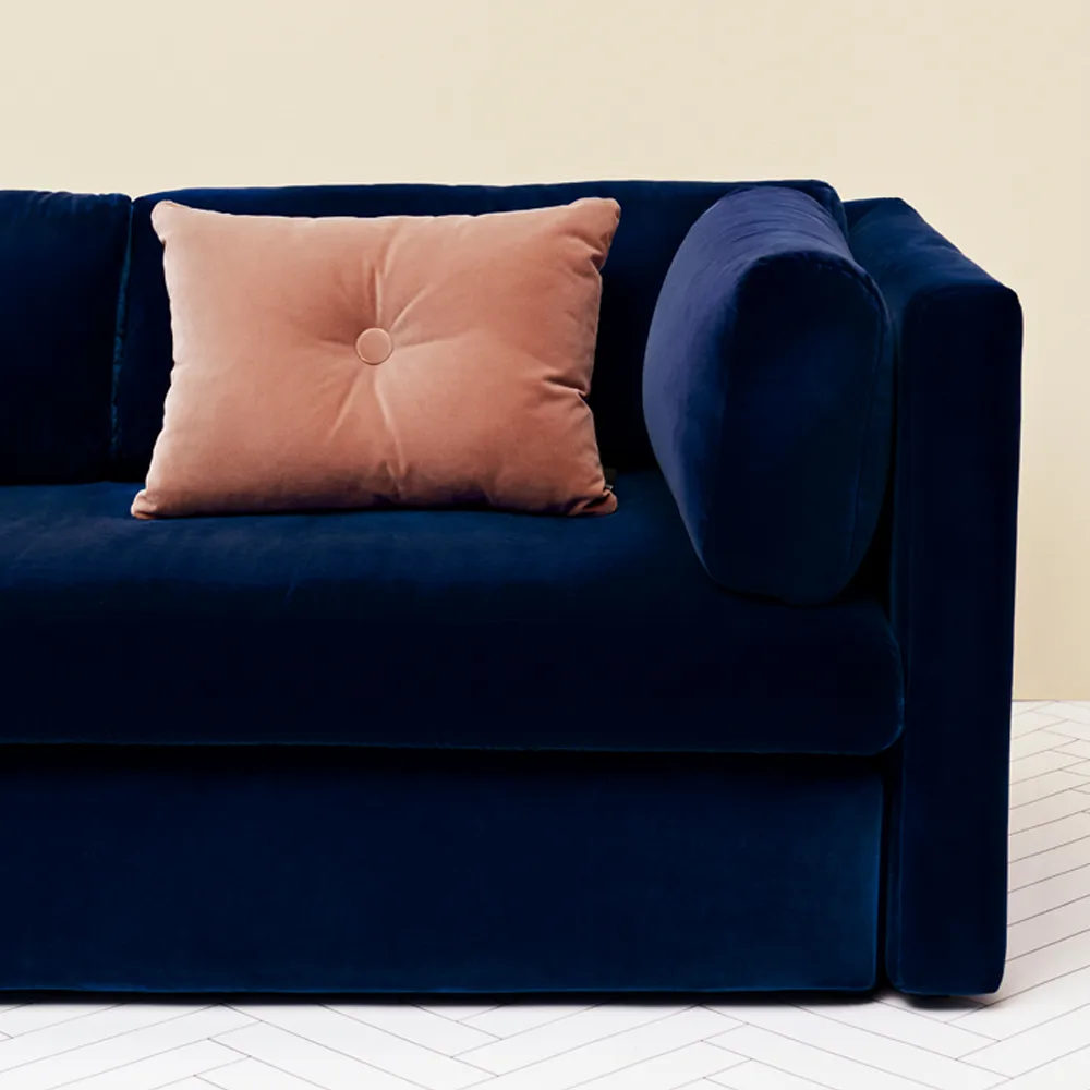 Hackney 3-sits soffa, tyg lola yellow HAY
