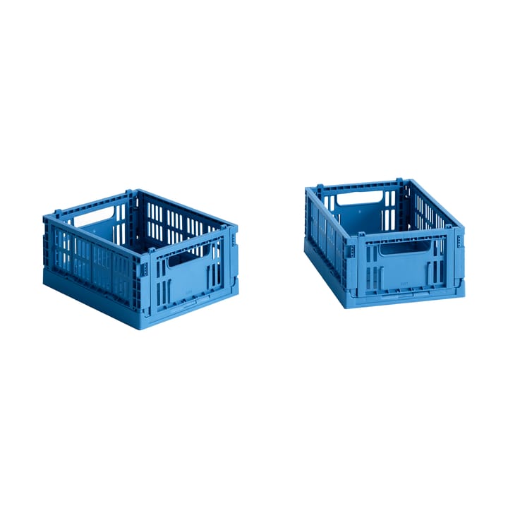 HAY Colour Crate Mini 13x17 cm 2-pack, Electric blue HAY