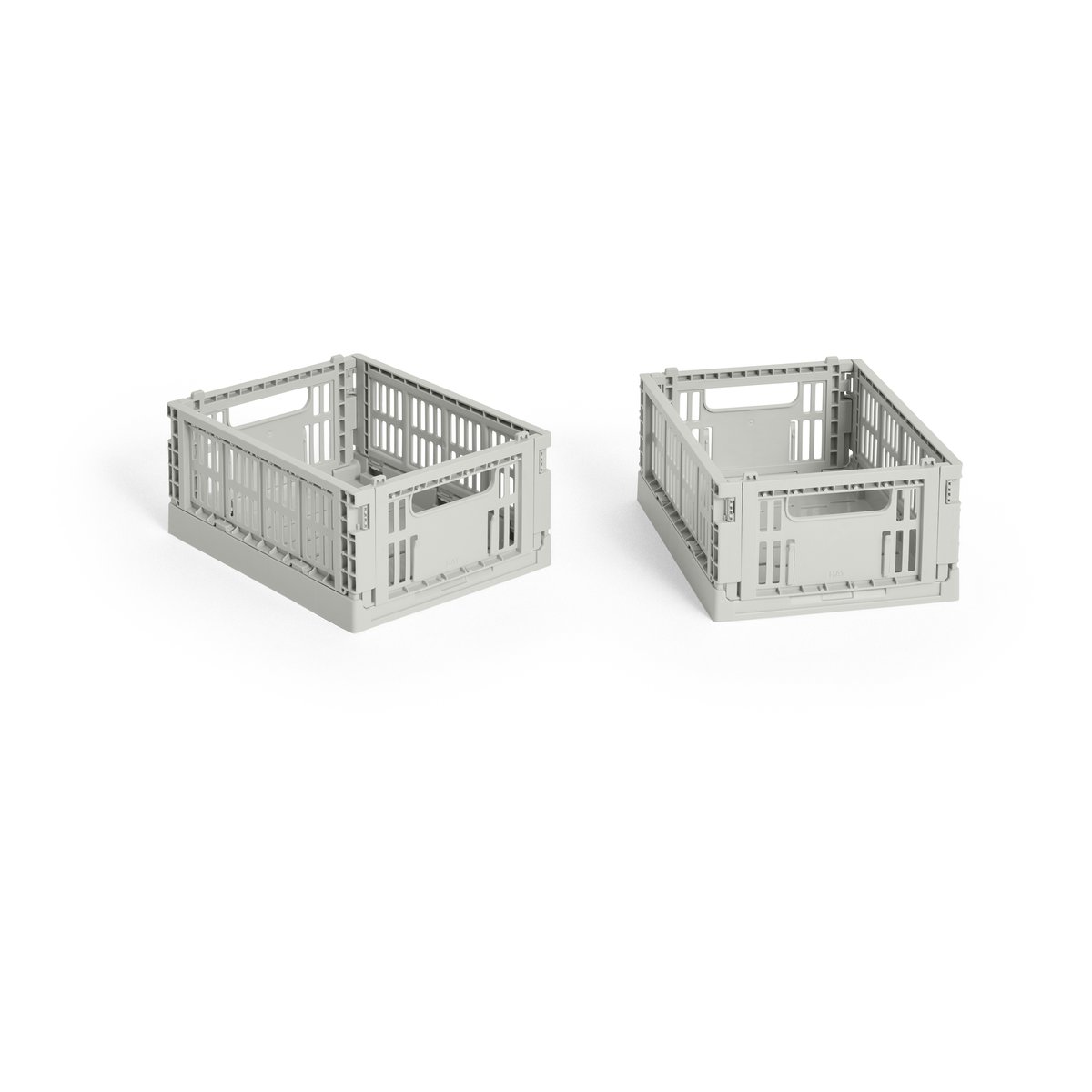 HAY Colour Crate Mini 13x17 cm 2-pack Grey | Skandinavisk Design | Förvaringskorgar | Grå