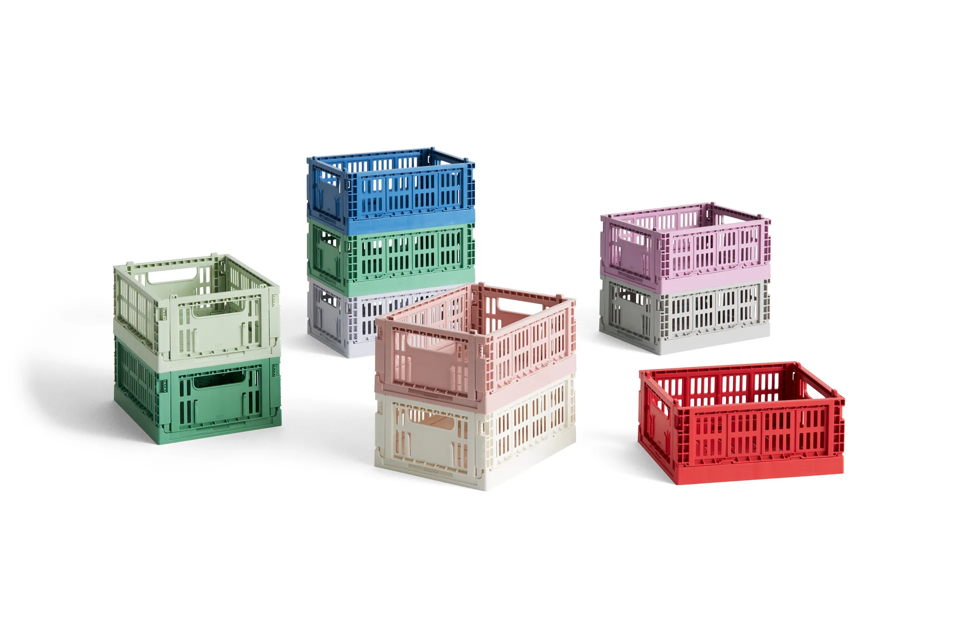 HAY Colour Crate Mini 13x17 cm 2-pack, Lavender HAY