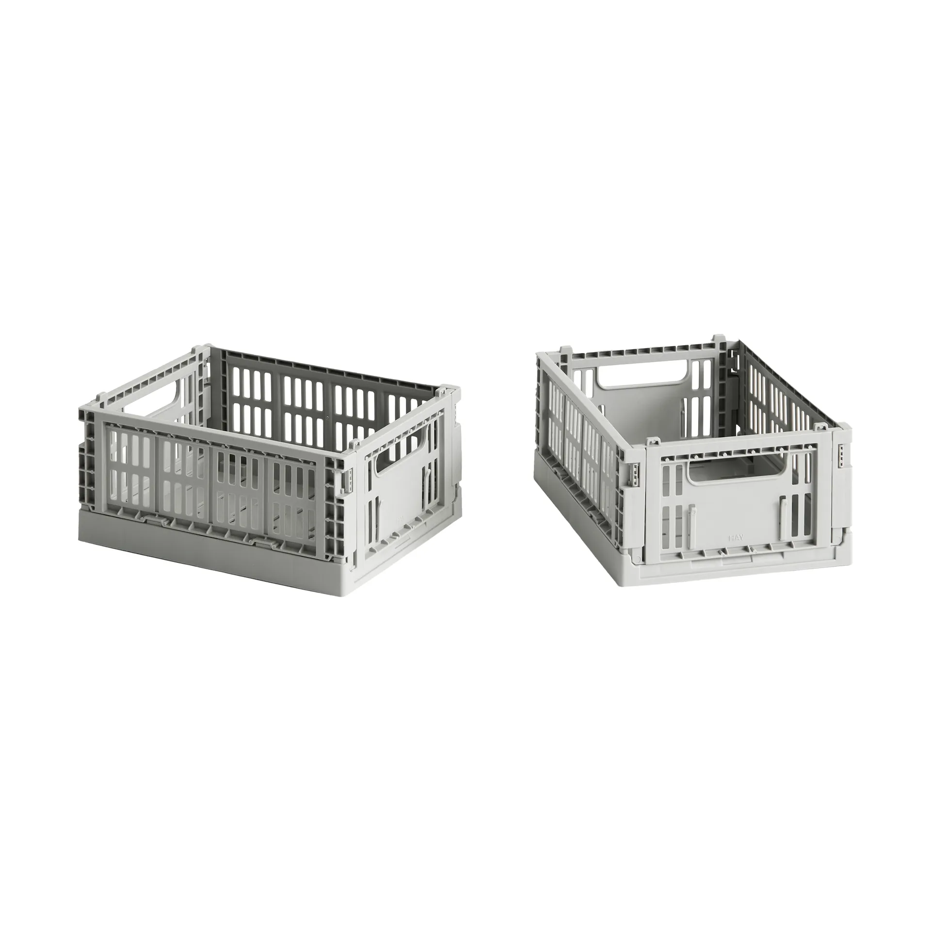 HAY Colour Crate Mini 13x17 cm 2-pack, Light grey HAY