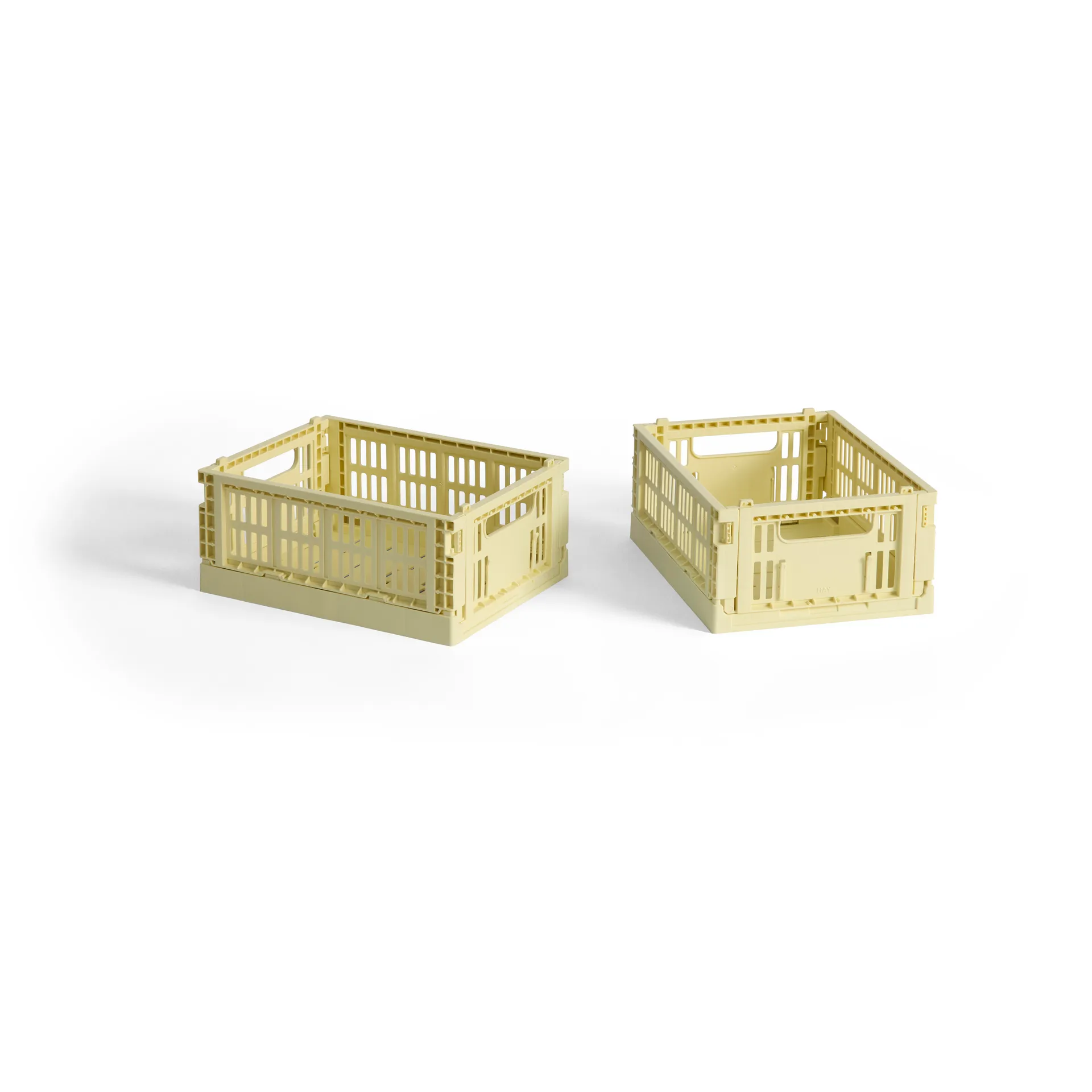 HAY Colour Crate Mini 13x17 cm 2-pack, Light yellow HAY