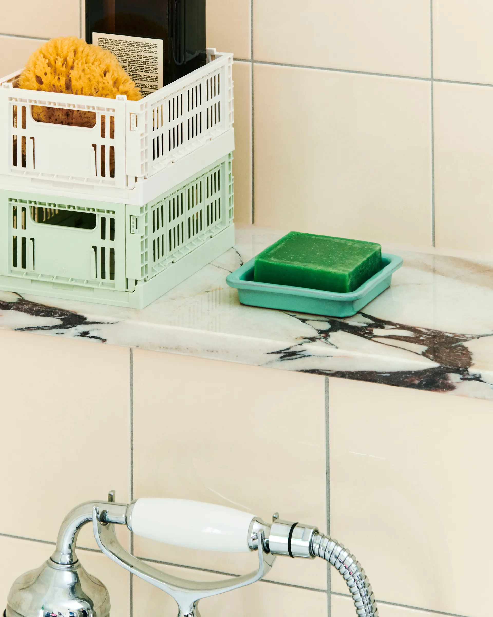 HAY Colour Crate Mini 13x17 cm 2-pack, Off white HAY