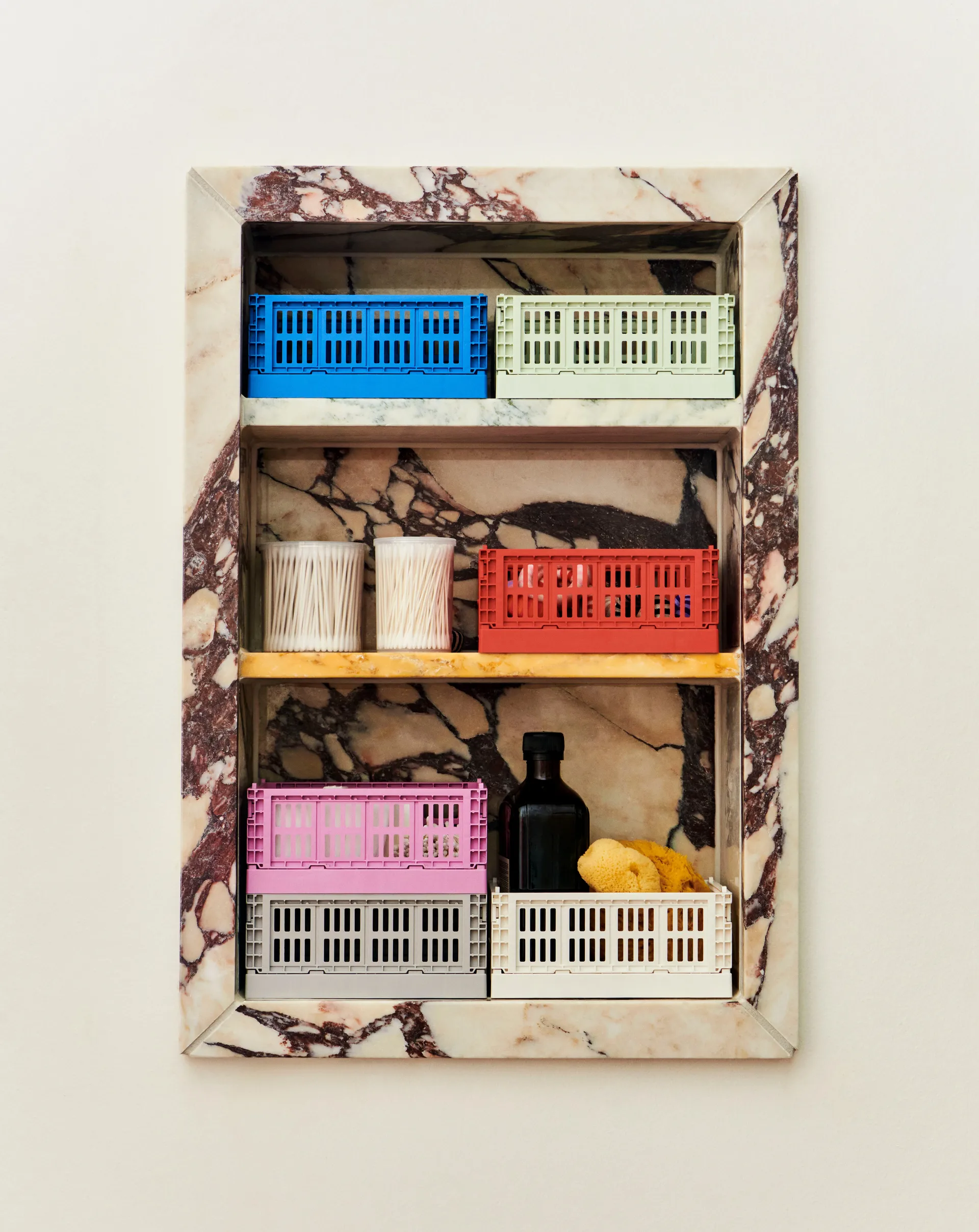 HAY Colour Crate Mini 13x17 cm 2-pack, Off white HAY