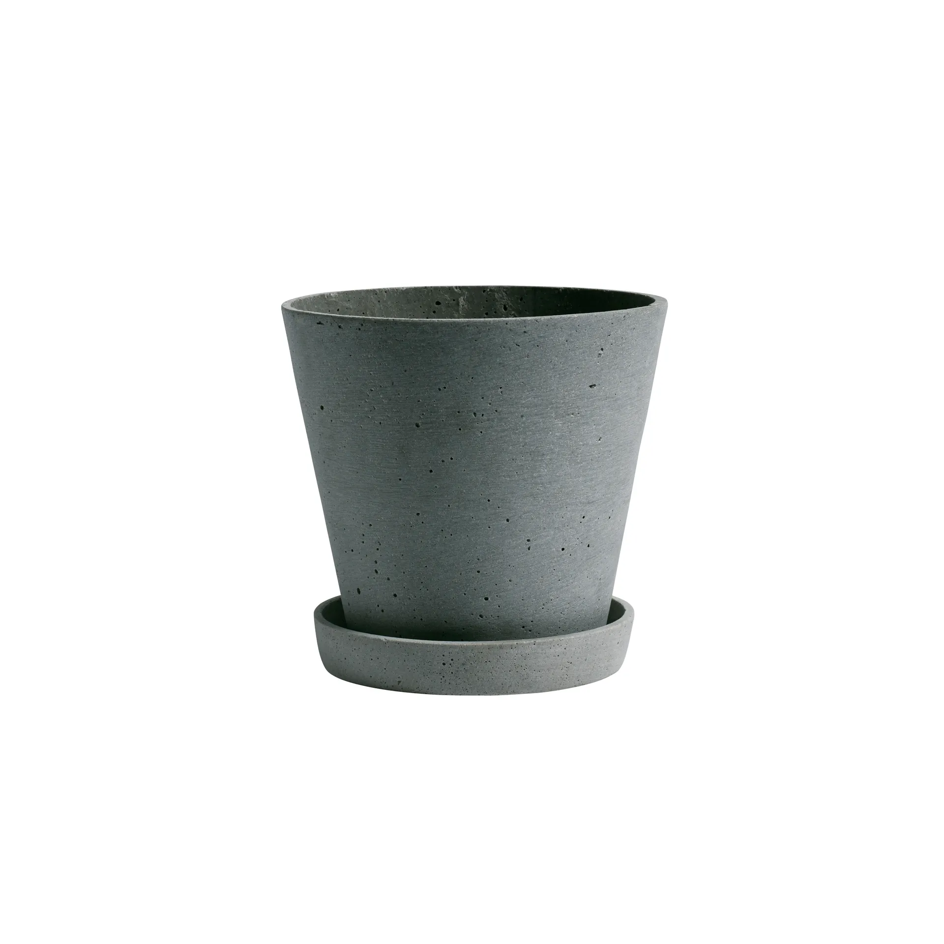 HAY Flowerpot with saucer kruka L Ø17.5 cm, Grön HAY