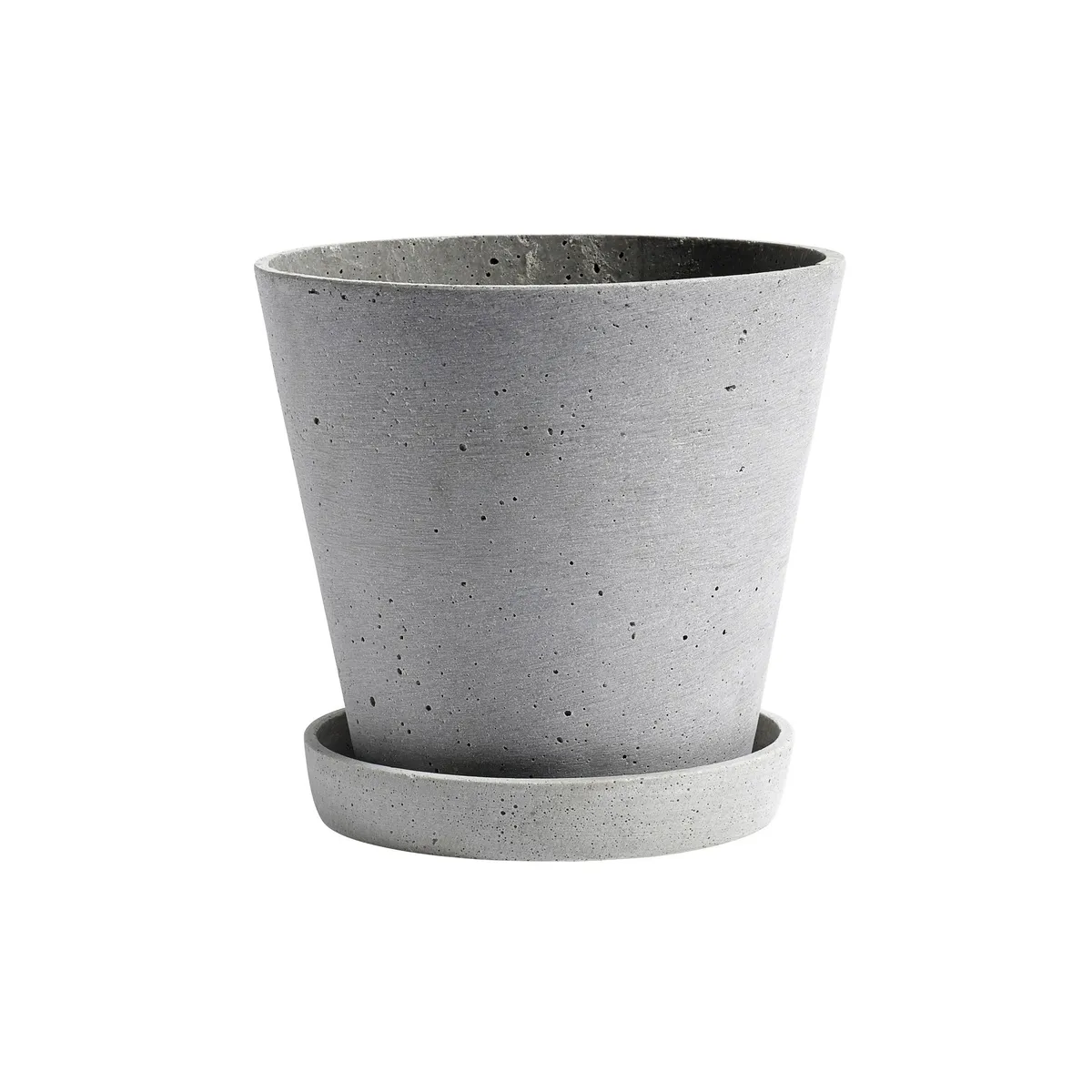 HAY HAY Flowerpot with saucer kruka XXL Ø26 cm Grå