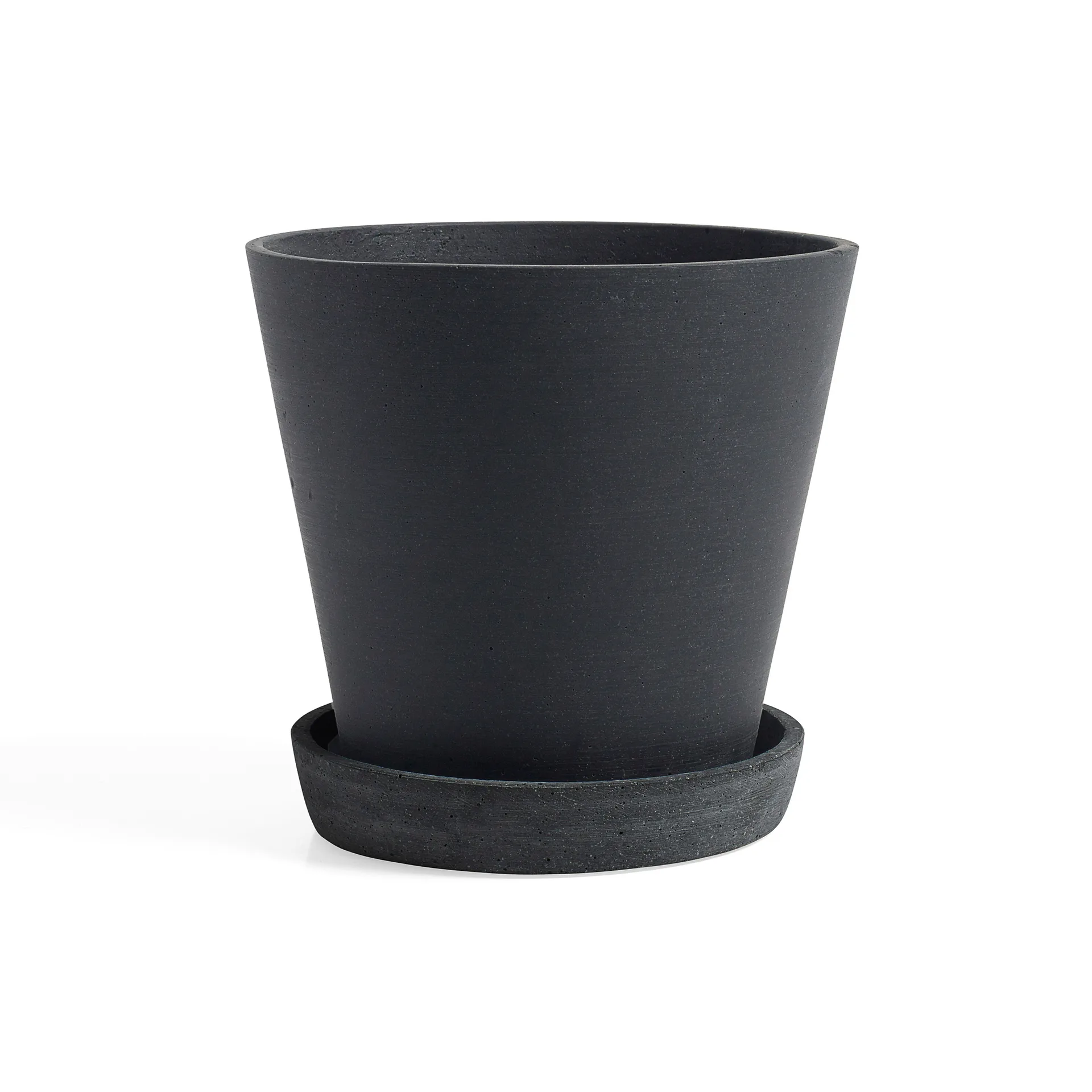 HAY Flowerpot with saucer kruka XXL Ø26 cm, Svart HAY