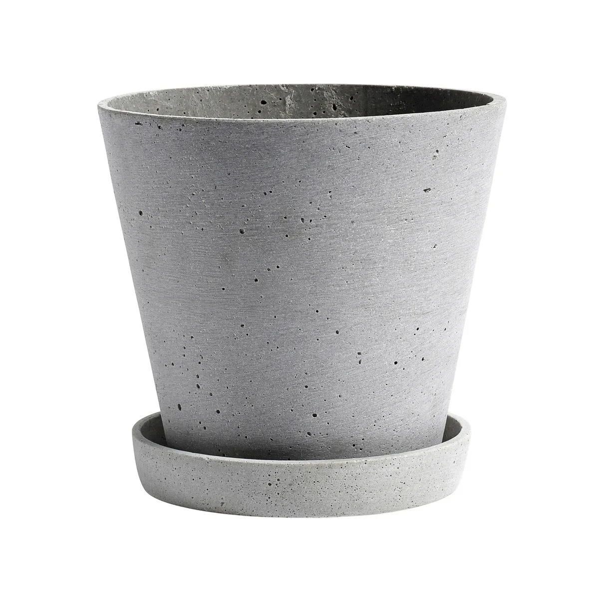 HAY HAY Flowerpot with saucer kruka XXXL Ø34 cm Grå